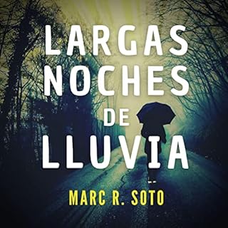 Diseño de la portada del título Largas noches de lluvia