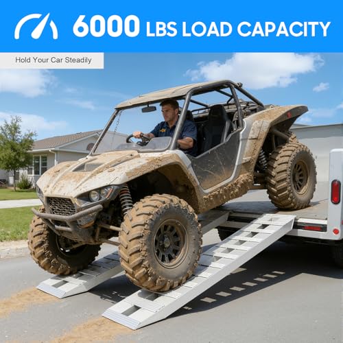 Rampa Plegable para Trailer 60"L x 12"W Cap. 6000 lbs miniatura 2