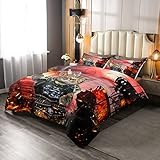 ✿【Ce que vous pouvez obtenir 】--- 1 housse de couette pour lit simple 135 x 200 cm + 1 taie d'oreiller 51 x 75 cm. Surdimensionné : excellente couverture sur les côtés du lit. (L'insert de couette et les taies sont imprimées sur le côté avant uniquement)