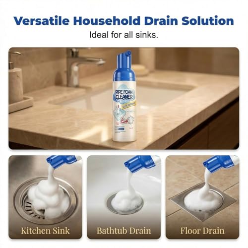 Drain Cleaner Foam, 2026 New Drain Clog Remover miniatura 4