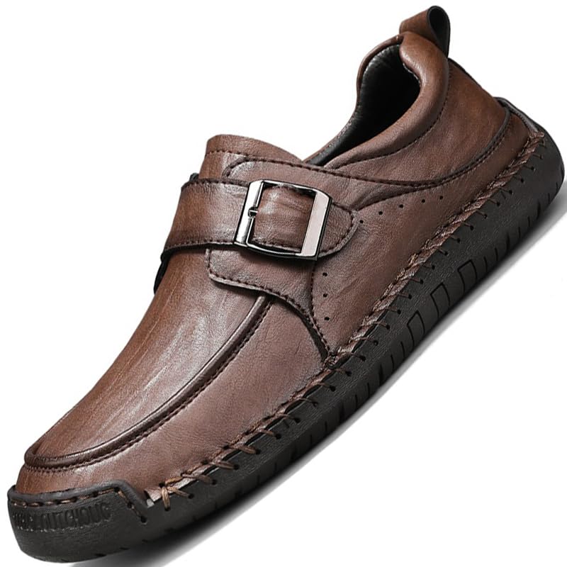 Loafers Casual for Men Shoes Leather Shoe Mens Driving Men's Boat Dress White Black Brown Size Male Handmade2