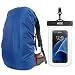 MECOC Orange Sport Ultralight Backpack Rain Cover with Pu Stored Bag and Cellphone Waterproof Case for Camping, Hiking, Cycling for iPhone 6S/6 etc.