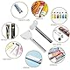 8 Stücke Metall Zahnpasta Squeezer,Tubenquetscher Edelstahl,Rolle Tube Squeezer zahnpasta,Tube Squeezer für Badezimmer,Zahnpasta Squeeze Tube,Tubenaufroller Haushaltshelfer für Zahnpasta Tube