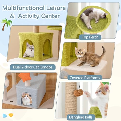 Torre para Gatos PETSITE 71 pulgadas Temática Playa miniatura 4