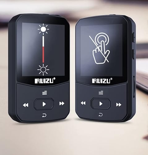 2021 RUIZU X52 Sport Bluetooth MP3 Player Mini Clip Music Player Suporte Cartão TF com Rádio FM, Gra