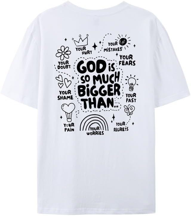 Christian Tshirts for Women Faith T Shirts Jesus God Shirts Religious Gifts Tee Funny Inspirational Graphic Tees Tops - Image 6