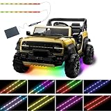 LED Lights for Power Wheel,(2 Strip) Can Be Cropped,Kids Electric Car Accessories,Under Light for Power...