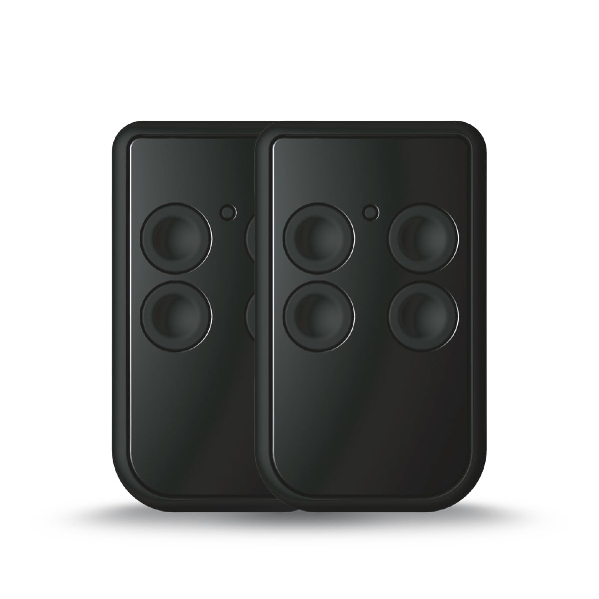 1Control QZERO, Radiocomandi Universali Quarzati a 4 Tasti. Sostituisce fino a 4 telecomandi Quarzati da 21 MHz a 47 MHz, anche di marche e frequenze diverse. Bianco - Made in Italy (Nero)