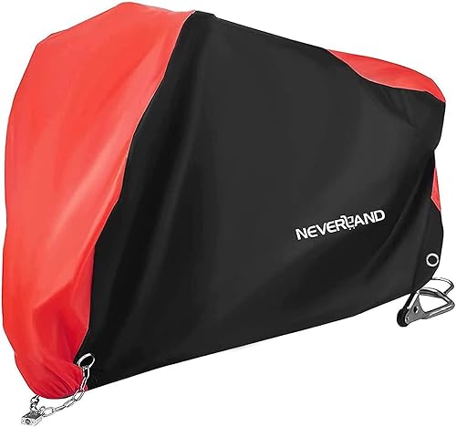 NEVERLAND Funda impermeable para motocicleta al aire libre, fundas de motocicleta para scooter, resistentes con agujeros de bloqueo, vendaje, bolsa