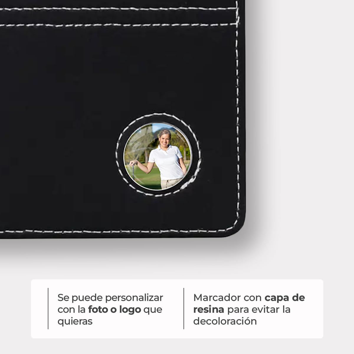 Regalos Personalizados de Golf - Cartera para Tarjeta con Marcador y Lapiz - Tarjeta de Puntuacion