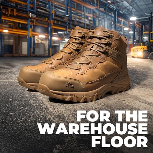 Image of NORTIV 8 Men's Waterproof Hiking Boots Outdoor Mid Trekking Backpacking Mountaineering Shoes