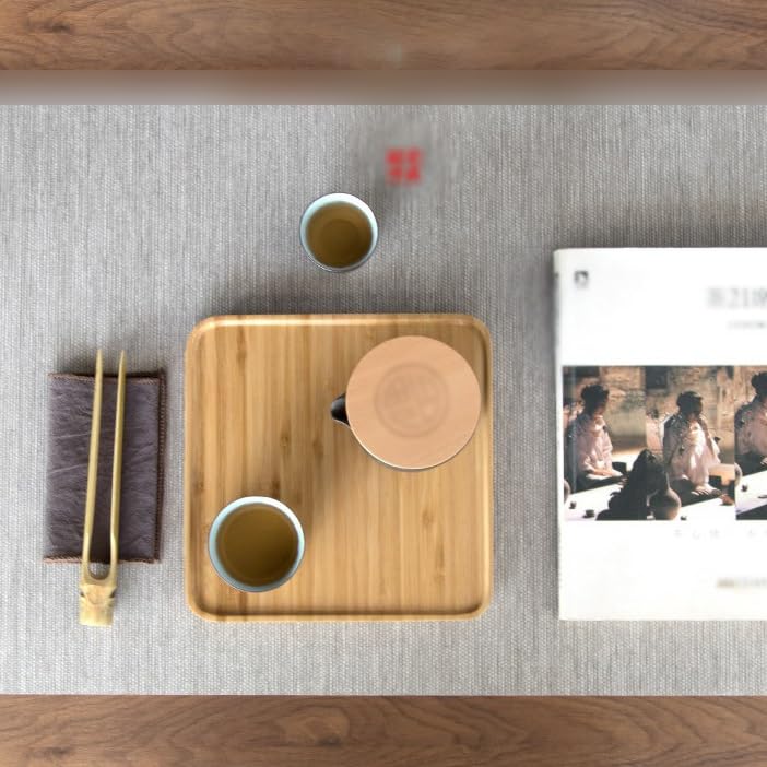 Elegante bandeja de té para juego de té Kung Fu, mesa de té seca simple para almacenamiento de agua, ideal para los amantes del café y el té, perfecta para el hogar y reuniones, bandejas de té