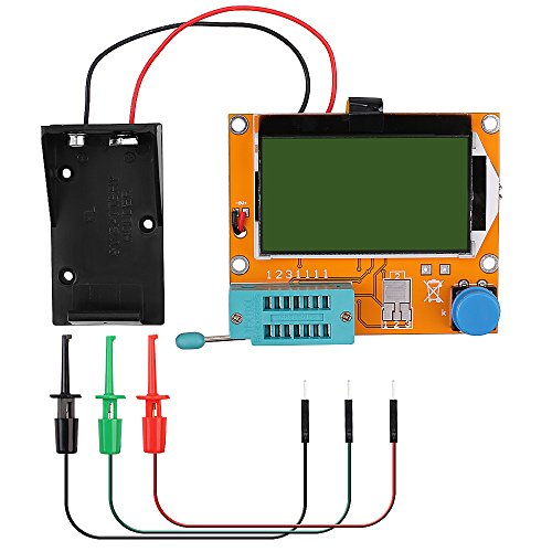 12864 Mega328 ESR Transistor Resistor Diode Capacitor Mosfet Tester with Test hook