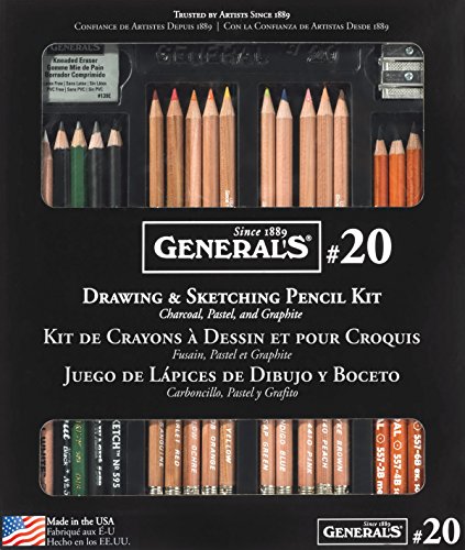 Kit clásico de dibujo y boceto General Pencil 20GP miniatura 1