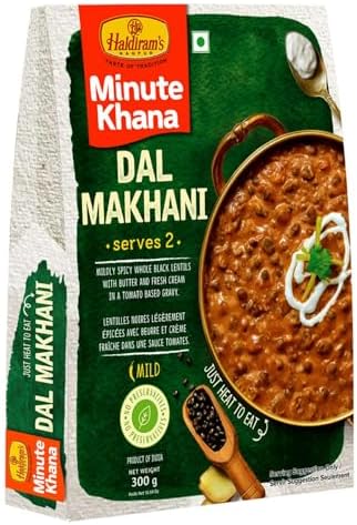 Haldiram's Ready to Eat Product | Convenient & Tasty Indian Snacks | Instant Meals & Delights | Perfect for Busy Lifestyles, Travel & Gifting (Dal Makhani 300 Gm Pack Of 2)
