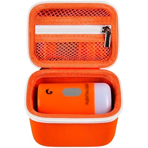 Portable Pump Case for FLEXTAILGEAR Mini MP2 Pro / Max Pump 2 Pro / for ETENWOLF AIR 3 Tiny Air Mattress Compressor, Storage for Sleeping Bed/Vacuum Storage Bag/Pool Floats Inflator - Bag Only -Orange Cover