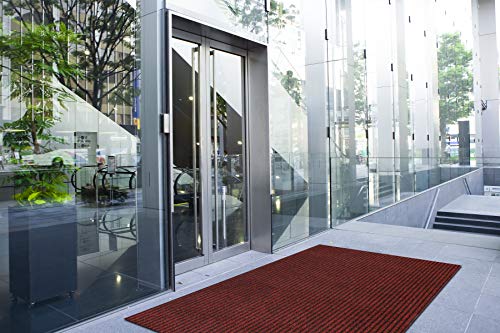 Felpudo exterior e interior rugsx Gin rojo antideslizante de 200x150 cm 3