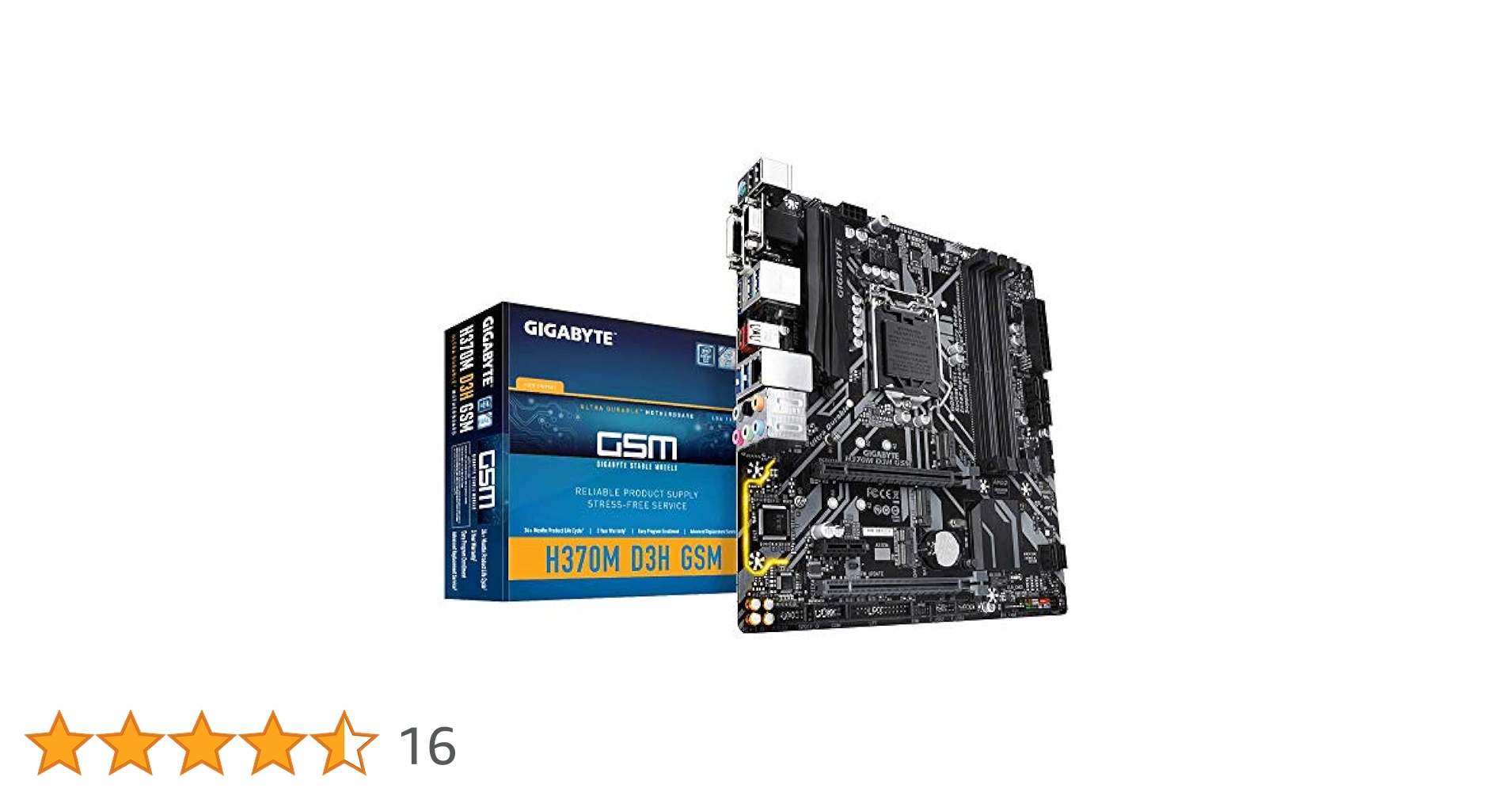 Amazon | GIGABYTE H370M D3H GSM (LGA1151/Intel/Micro ATX