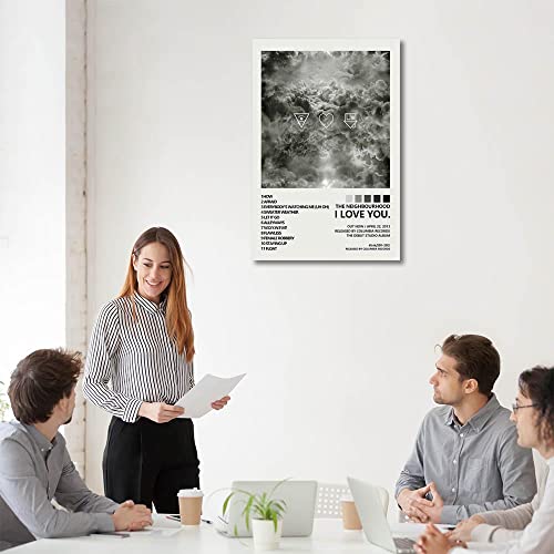 The Neighbourhood Poster Home Decoration Music Art Posters Hd Canvas Print Bedroom Decorative Painting Fans Souvenir Collection Gift (Gold,12X18In Unframe) #TOP5