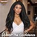 WIGNEE Yaki Curly Headband Wig Synthetic Layered Kinky Straight Half Wig Wear and Go Glueless Headband Wigs For Black Women
