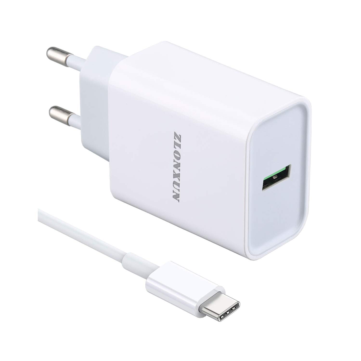 Caricabatterie Caricatore Rapido con Cavo USB C Per Samsung Galaxy S20/S10/S9/A71/A72/A20e/S21/A32/A21s/S8/A52/A53/A52/A42/A41/A31/A12/A40
