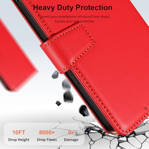 for Samsung A55 Phone Case, Premium PU Leather Wallet Sam Sung A55 Case with Wrist Strap, RFID Blocking, Credit Card Holders, Magnetic Closure Shockproof Protective Galaxy A 55 5G Phone Cases - Image 3
