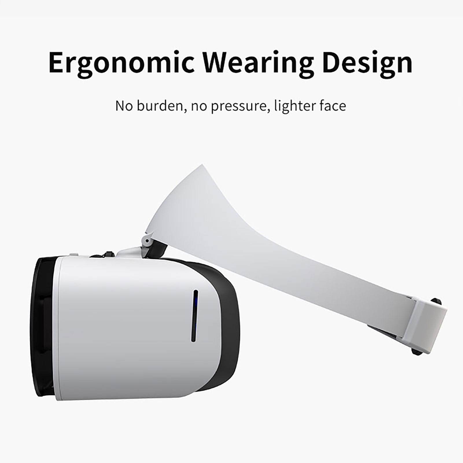 Gafas Realidad Virtual, Gafas Realidad Virtual 3D Campo Visión HD 100°, Gafas Realidad Virtual Cómodas iPhone, Samsung Y Smartphones Android (4,7-7,1 Pulgadas)(G19)
