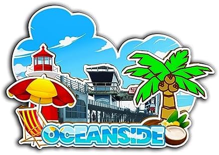 Oceanside California USA Magnet Fridge Magnet Wooden 3D Landmarks Travel Collectible Souvenirs Decoration Handmade -3242 image 5