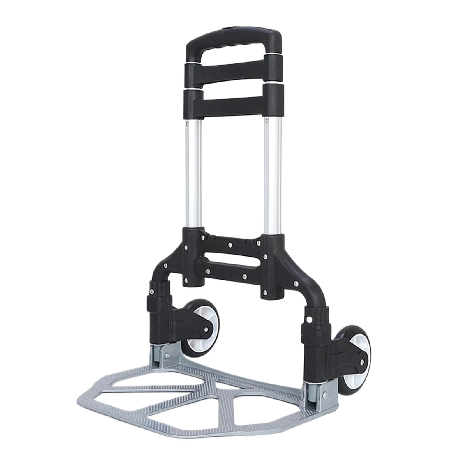 Aluminium Legierung Klapp Hand LKW Tragbare Schubkarre Warenkorb Trolley for Reise Gepäck Einkaufswagen