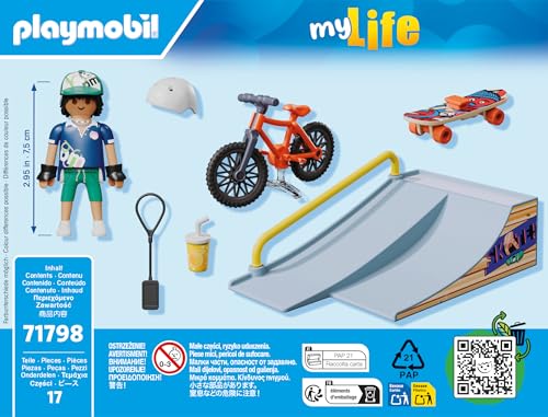PLAYMOBIL 71798 Snowboarder avec rampe de glisse - vue 4