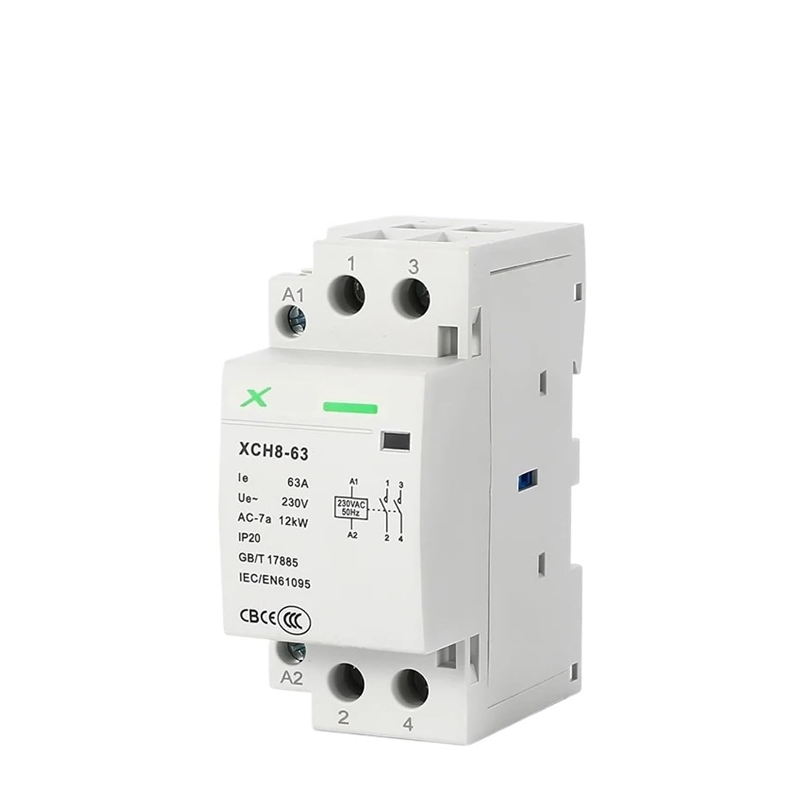 1 szt. 1 szt. AC Modułowy stycznik do domu Szyna Din 2P 32A/40A/63A 220V