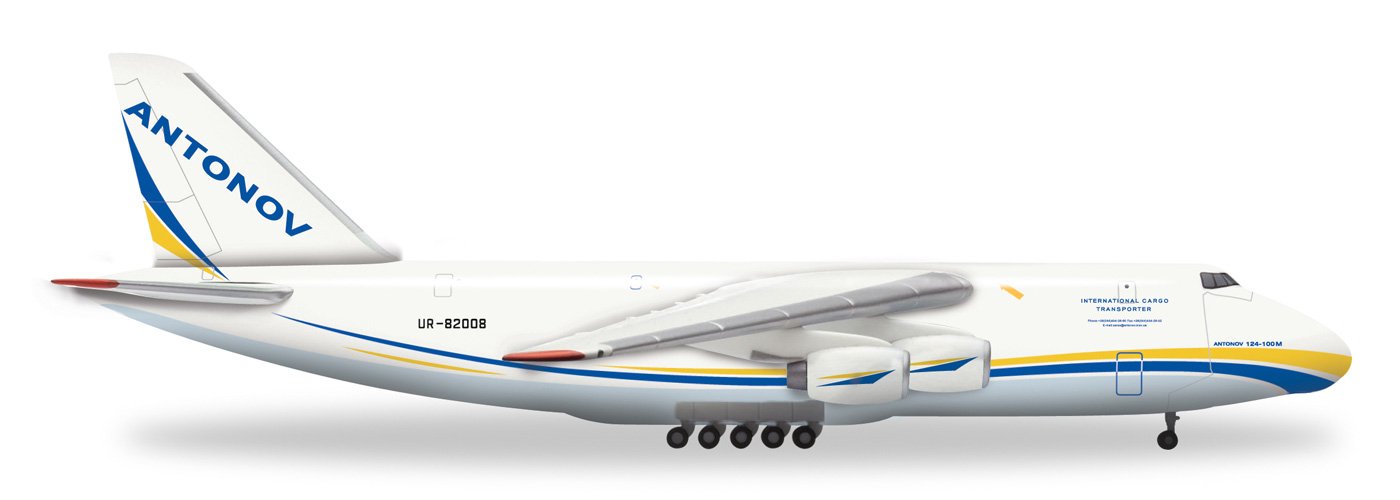 1/400 ヘルパ アントノフ AN-124 ルスラン UR-82008 Daron Herpa Antonov AN124 1/400 Reg#UR-82008 Vehicle : Amazon.in
