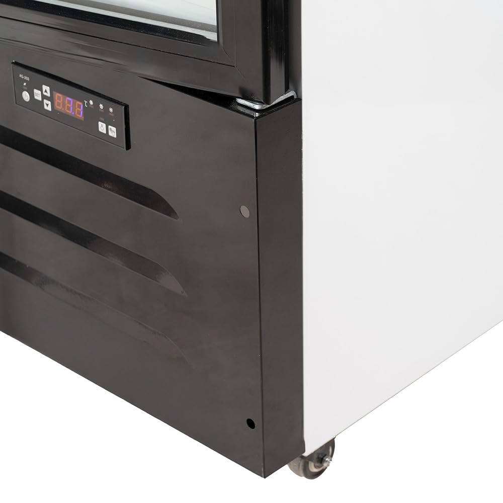 Cleiton® Armario Expositor Refrigerador 3 Puertas de Cristal 900 Litros Doble Cristal Templado Refrigeracion Ventilada Antivaho 1500x570x1980 mm | Vitrina Expositora Refrigerada | Nevera Frio Bebidas