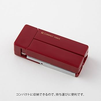 Amazon.co.jp: ミドリ 穴あけパンチ コンパクトパンチ XS えんじ