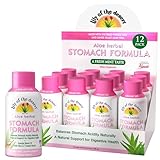 Lily of the Desert Stomach Formula Shot, – Organic Aloe Vera Juice with FOS Prebiotic and a Proprietary Herbal Blend, 2 Oz Each, Pack of 12