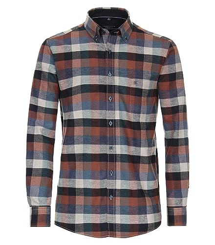CASAMODA Camicia Business Uomo Comfort Fit In Puro Cotone - Colletto A Squalo - Blu Navy Taglia 48