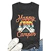 UNIQUEONE-Tank-Tops-for-Women-Happy-Camper-Tank-Top-Sleeveless-Graphic-Tee-Shirts-Loose-Fit-Vest-Tees UNIQUEONE Tank Tops for Women Happy Camper Tank Top Sleeveless Graphic Tee Shirts Loose Fit Vest Tees Dark Grey