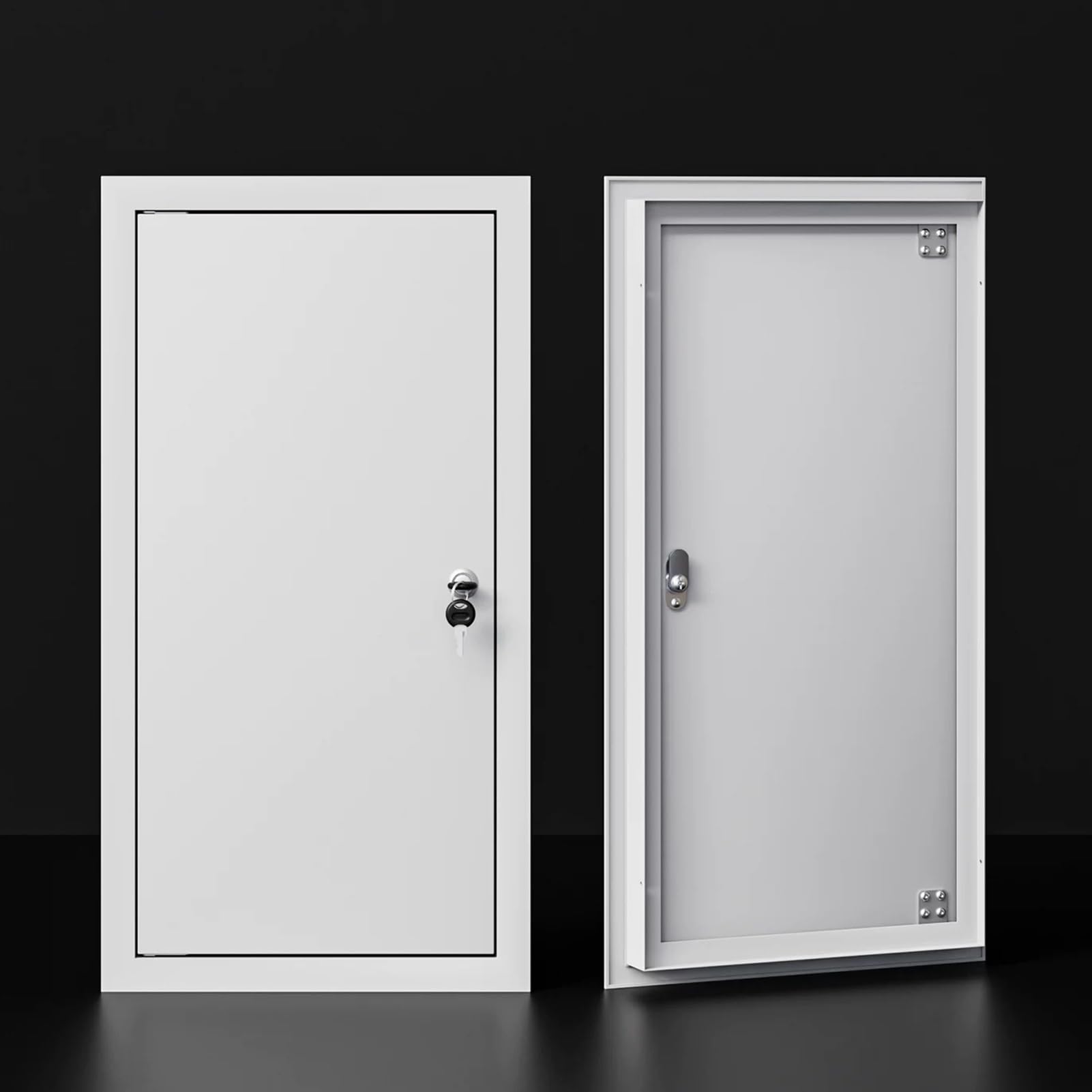 Puerta de inspección de fontanería con llave contra fugas ocultas