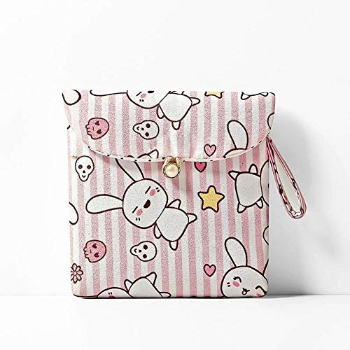Prostuff.in Sanitary Napkin Pouch || Coin Purse Coin Pouch || Cotton pad Holder for Women;Random Design;1 Pcs 1