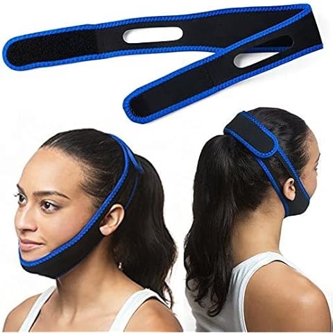 Anti Snoring Chin Strap, Adjustable Strap Snoring Devices Snore Reduction Chin Strips Stop Snoring Solution, Anti-Snoring CPAP Chin Strap for Mouth Breathers Snore Relief Sleep Aid Devices Cover