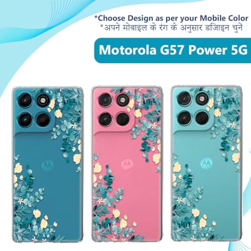 Image of Fashionury Back Cover for Motorola Moto G67 Power 5G / G57 Power 5G | Print Silicone Stylish | Shockproof | TPU Protective Back Case -D0153