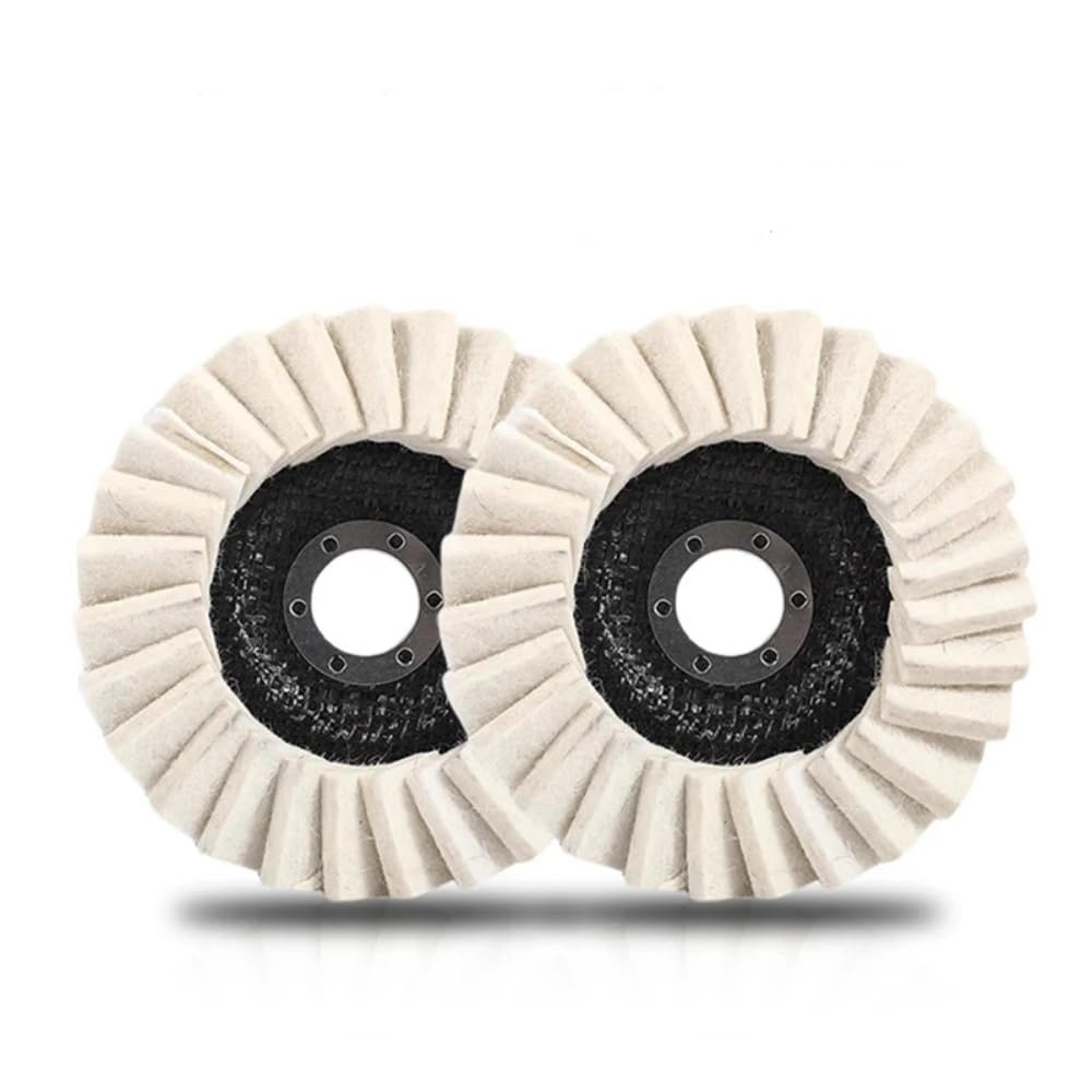 Wool Felt Flap Polishing Disc, 2025 New Wool Polishing Wheel Disc Buffing Pad, Premium Felt Polishing Pads for Metal, Marble Stone, Furniture Car Wax