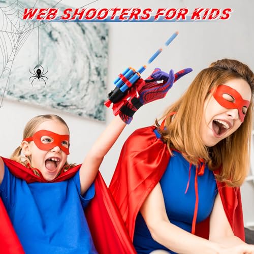 JONEG Web Shooters Toy for Kids 2 Pack, Toy for 3 4 5 6 7 8 Year Old Boy, Web Slinger with Spider Glove Launcher, Toys for Boys 4-6 6-8, Birthday Gifts - Image 3