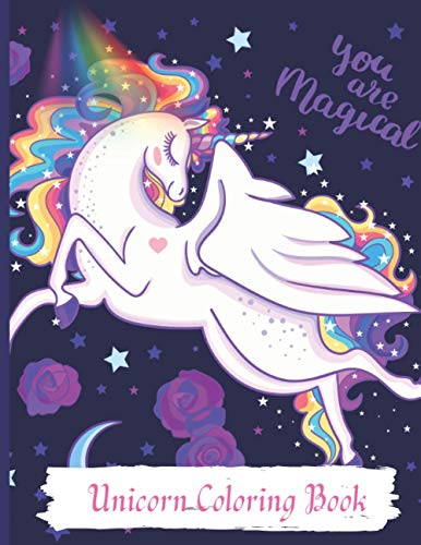 Unicorn Coloring Book: Adult Coloring Book with Beautiful Unicorn Designs ,An Adult Coloring Book with Magical Animals, Cute Princesses, A Funny Unicorn Coloring Book for Adults image 2