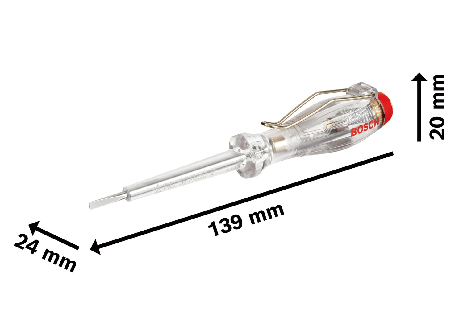Bosch Professional Cercafase unipolare (SL3x65, può rilevare le tensioni CA da 120 V a 250 V)