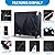 NEVERLAND Firewood Rack Cover 4ft Waterproof Outdoor Heavy Duty for Firewood Log Rack Fireplace Holder Storage Covers Black
