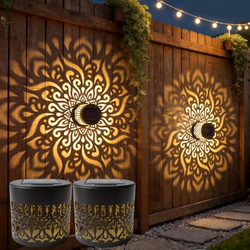 Lampe exterieur solaire balcon terrasse et jardin etanche lot de 2