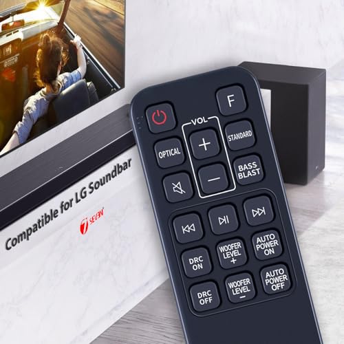 Image of 7SEVEN Compatible for Lg Soundbar Remote Control Original AKB74935621 Model Match Exactly Key by Key to Replicate Performance as Like Genuine Control
