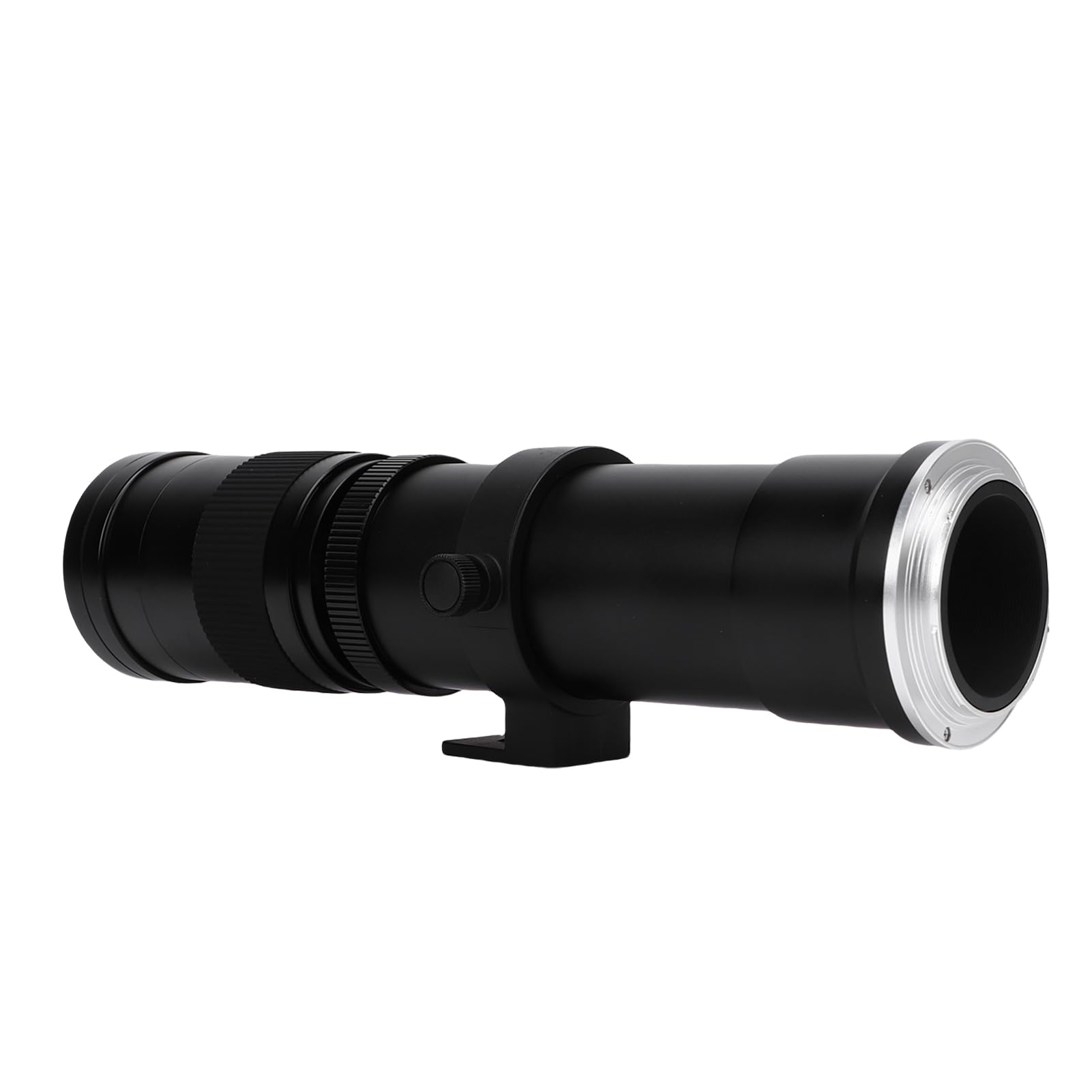 Sxhlseller Obiektyw Teleobiektywu 420-800 Mm do Mocowania RF, Ręczne Ognisko F8.3 do Obiektywu F16 do Fotografii Ptaków Dzikiej Przyrody, Trwałe Wszystkie Metalowe Soczewki z Długim Zoomem (BLACK)