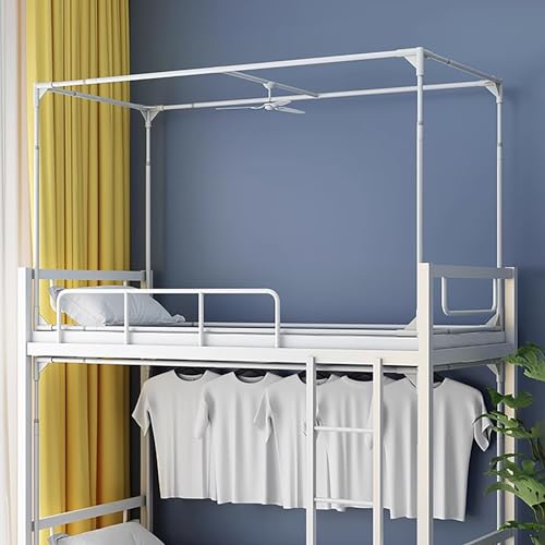 Dosel de cama individual con 4 postes esquineros para literas 4